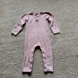 Soft Mauve Kids One Piece Footie